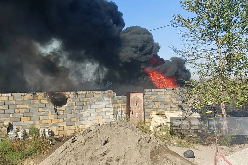 İmişli rayonunda baş verən yanğın tam söndürülüb - YENİLƏNİB