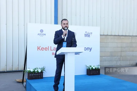 Construction of a 780-TEU сontainer ship begins in Baku