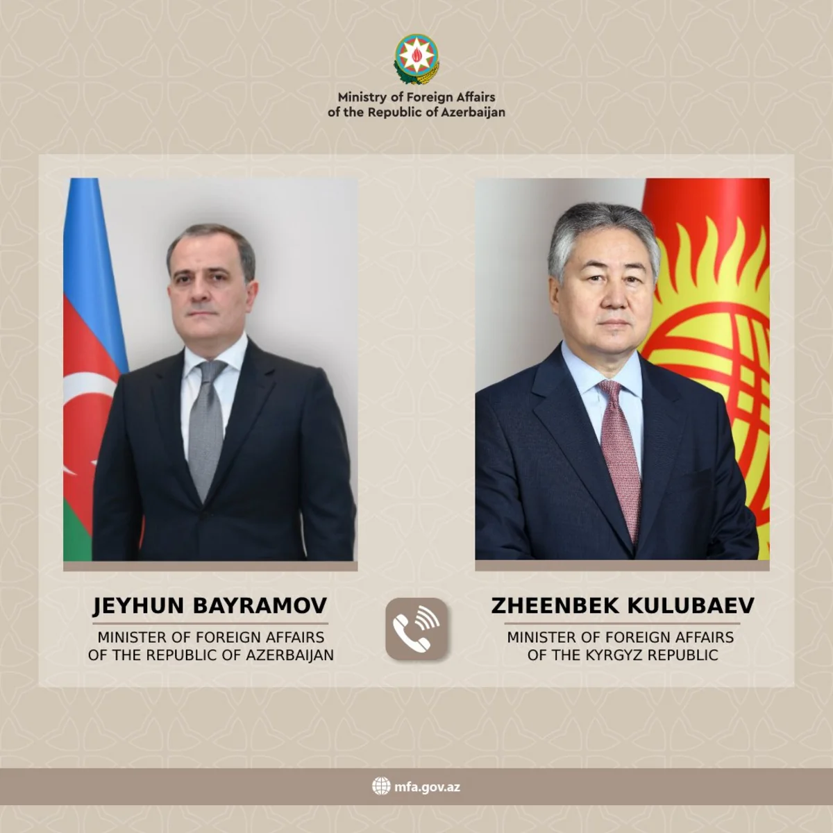 Bayramov сongratulates Kyrgyzstan on election to UN Security Council