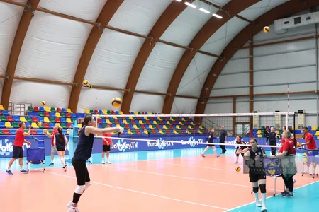 Avropa Liqası: Qadın voleybolçulardan ibarət Azərbaycan millisinin Bakıda açıq məşqi baş tutub