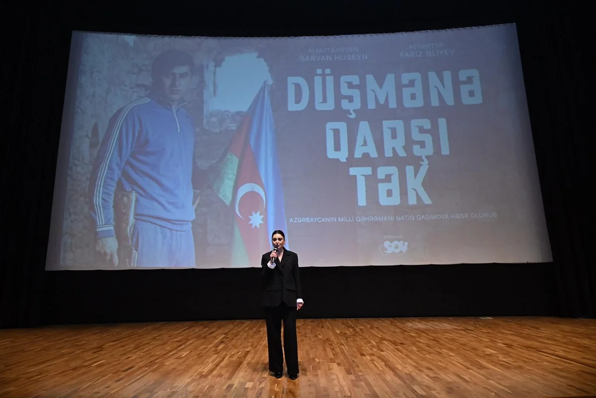 Natiq Qasımova həsr edilmiş Düşmənə qarşı tək filminin təqdimatı keçirilib