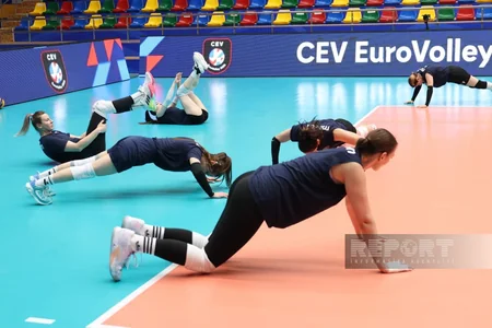 Avropa Liqası: Qadın voleybolçulardan ibarət Azərbaycan millisinin Bakıda açıq məşqi baş tutub