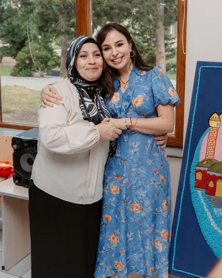 Leyla Aliyeva and Arzu Aliyeva visit Integrated Boarding School No. 11