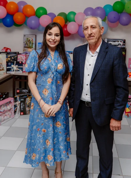 Leyla Aliyeva and Arzu Aliyeva visit Integrated Boarding School No. 11
