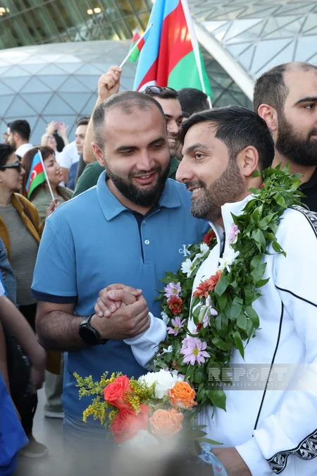 Azerbaijan's minifootball team returns home after European Championship triumph