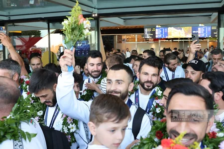 Azerbaijan's minifootball team returns home after European Championship triumph