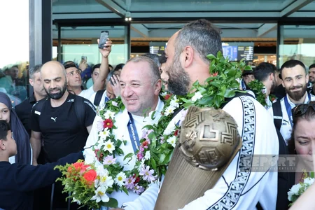 Azerbaijan's minifootball team returns home after European Championship triumph