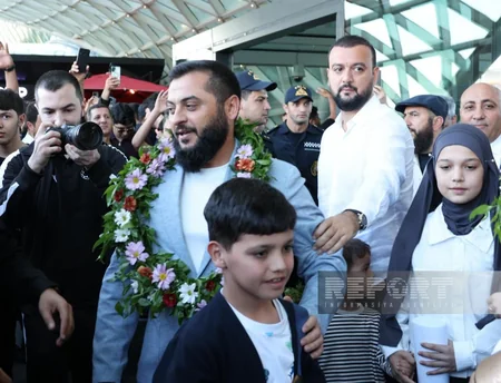 Azerbaijan's minifootball team returns home after European Championship triumph