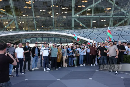 Azerbaijan's minifootball team returns home after European Championship triumph