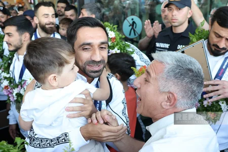 Azerbaijan's minifootball team returns home after European Championship triumph