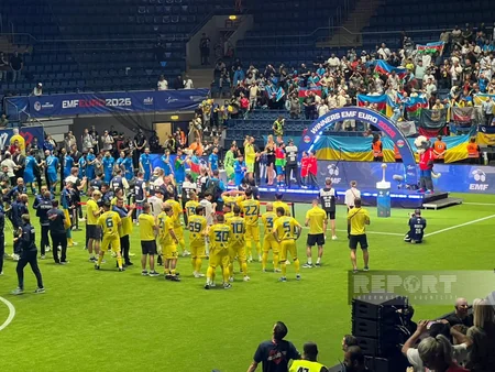 Азербайджанская сборная награждена после победы на чемпионате Европы