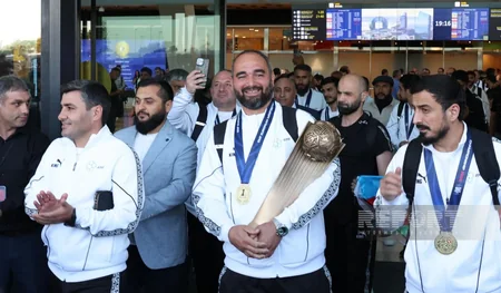 Azerbaijan's minifootball team returns home after European Championship triumph