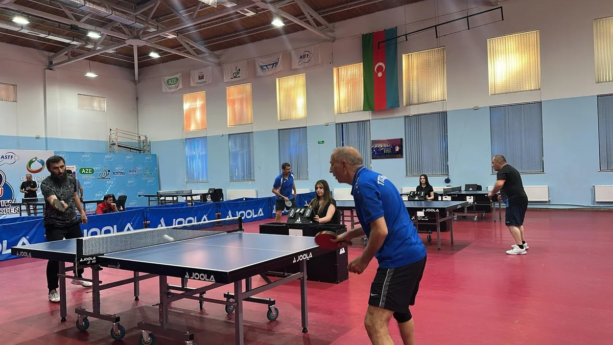 Bakıda veteran stolüstü tennisçilərin ölkə çempionatına start verilib