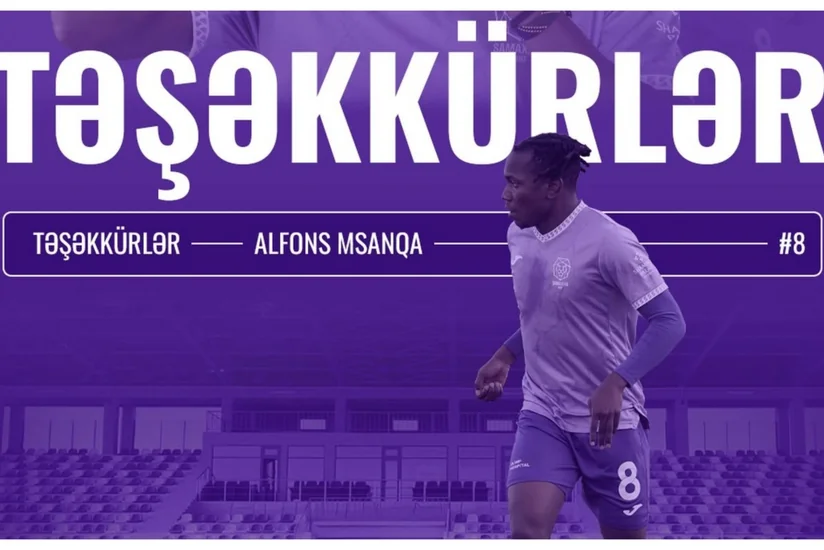 Şamaxı klubu Alfons Msanqa ilə müqaviləni yeniləməyib