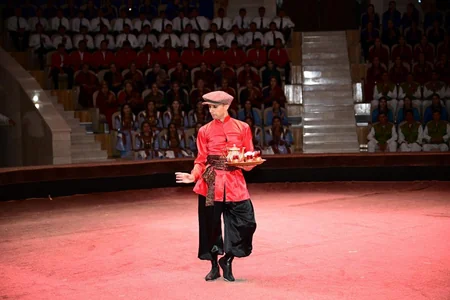 Azerbaijani, Turkmen dance ensembles perform in Arkadag