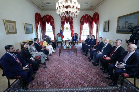 Ərdoğan Venesuelanın müvəqqəti Prezidentini qəbul edib