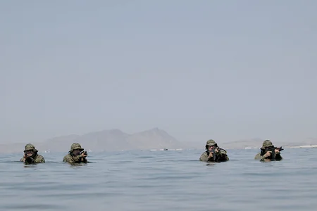 Naval Forces' live fire tactical exercise underway