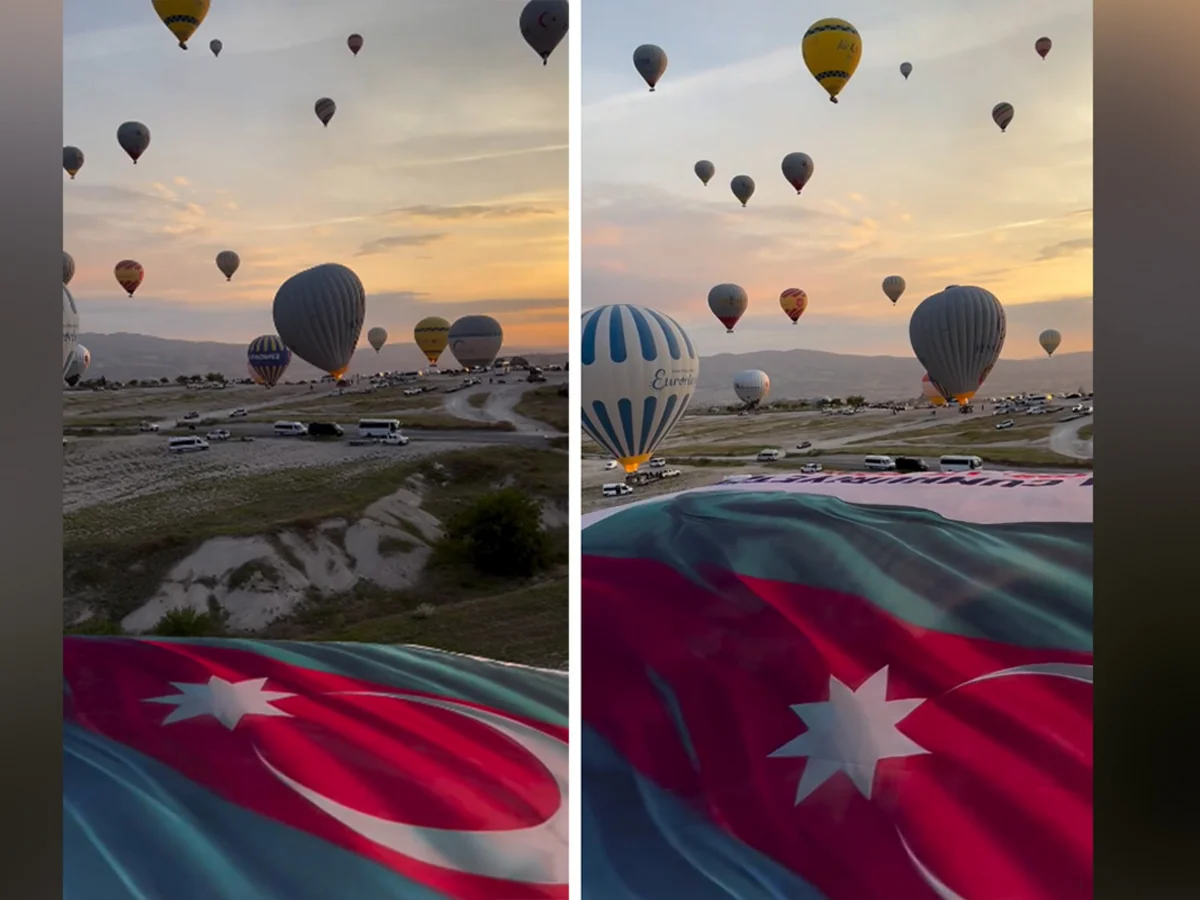 Kapadokyada Azərbaycanın Müstəqillik Günü münasibətilə 108 hava şarı buraxılıb