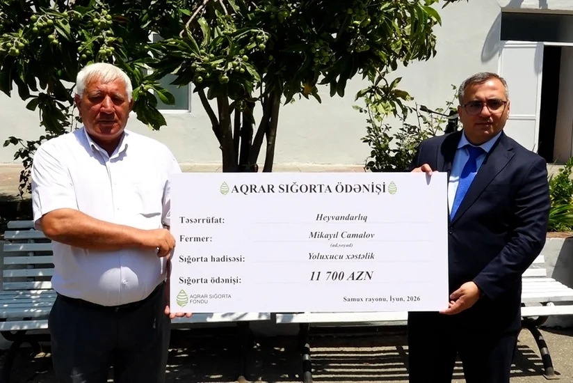 Göygöl və Samux fermerlərinə 20 min manata yaxın aqrar sığorta ödənişləri edilib