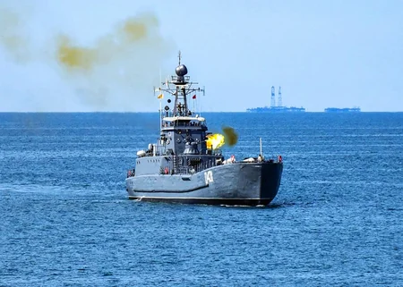 Azerbaijan Navy holds live-fire tactical exercise