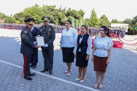 Cəmşid Naxçıvanski adına Hərbi Liseydə buraxılış mərasimi keçirilib