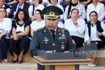 Cəmşid Naxçıvanski adına Hərbi Liseydə buraxılış mərasimi keçirilib