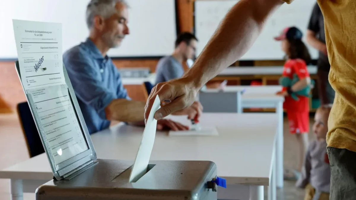 Swiss voters set to reject population cap in referendum, avoiding EU clash