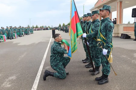 DSX: Gənc əsgərlərin andiçmə mərasimi keçirilib