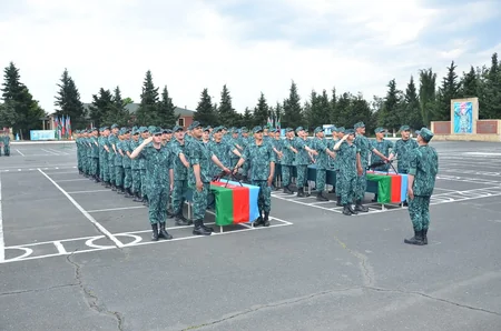 DSX: Gənc əsgərlərin andiçmə mərasimi keçirilib