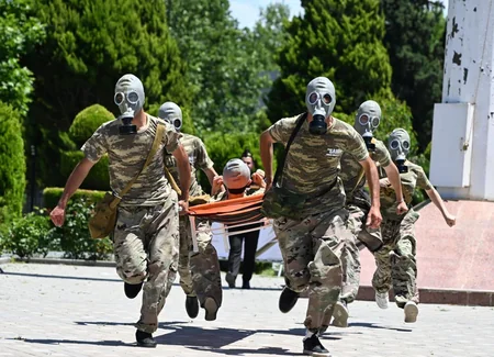 Goranboyda XXIX Şahin hərbi-idman oyununun final mərhələsi keçirilib