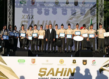 Goranboyda XXIX Şahin hərbi-idman oyununun final mərhələsi keçirilib