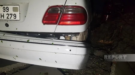 Göyçayda güclü külək və leysan yağışı ciddi fəsadlar törədib