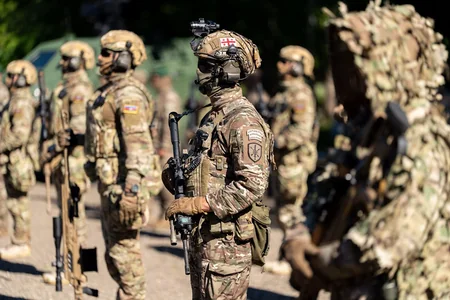Azerbaijan Army servicemen participate in Caucasus Eagle 2026 exercise