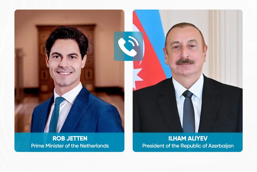 İlham Əliyev Niderlandın Baş naziri ilə telefon danışığı aparıb