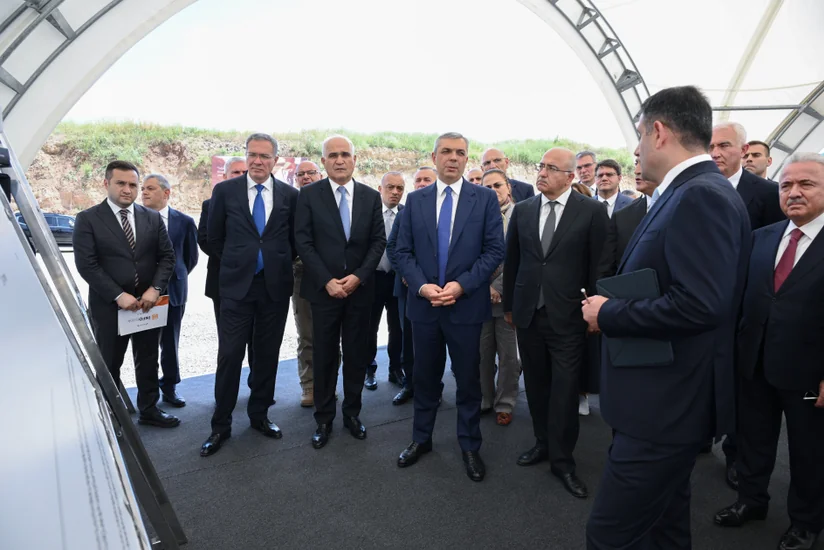 Participants of Coordination Headquarters meeting inspect ongoing work at Demirli Ore Processing Complex