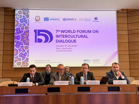 UNESCO-da VII Ümumdünya Mədəniyyətlərarası Dialoq Forumuna hazırlıq işləri təqdim edilib