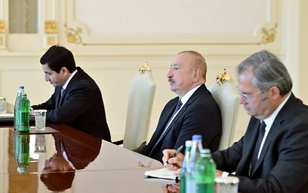 İlham Əliyev ABŞ Konqresinin Nümayəndələr Palatasının üzvünü qəbul edib