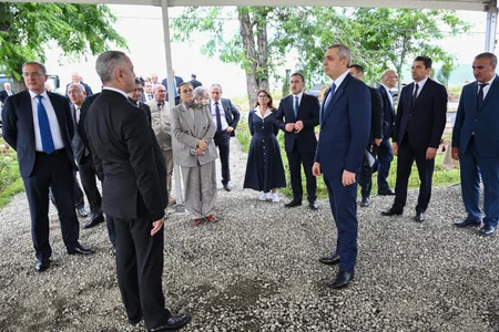 Infrastructure created for sericulture development inspected in Dashbulag village of Khojaly