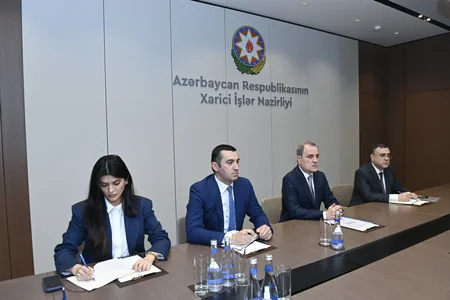 Ceyhun Bayramov Almaniya səfirini diplomatik fəaliyyətinin başa çatması ilə əlaqədar qəbul edib