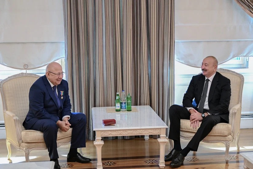 President Ilham Aliyev presented 'Dostlug' Order to prominent Dagestani public and political figure Kurban Kurbanov
