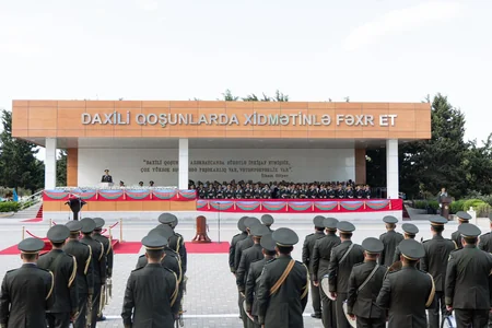 Vilayət Eyvazov: Daxili Qoşunlar istənilən xidməti-döyüş tapşırığını yerinə yetirməyə qadirdir