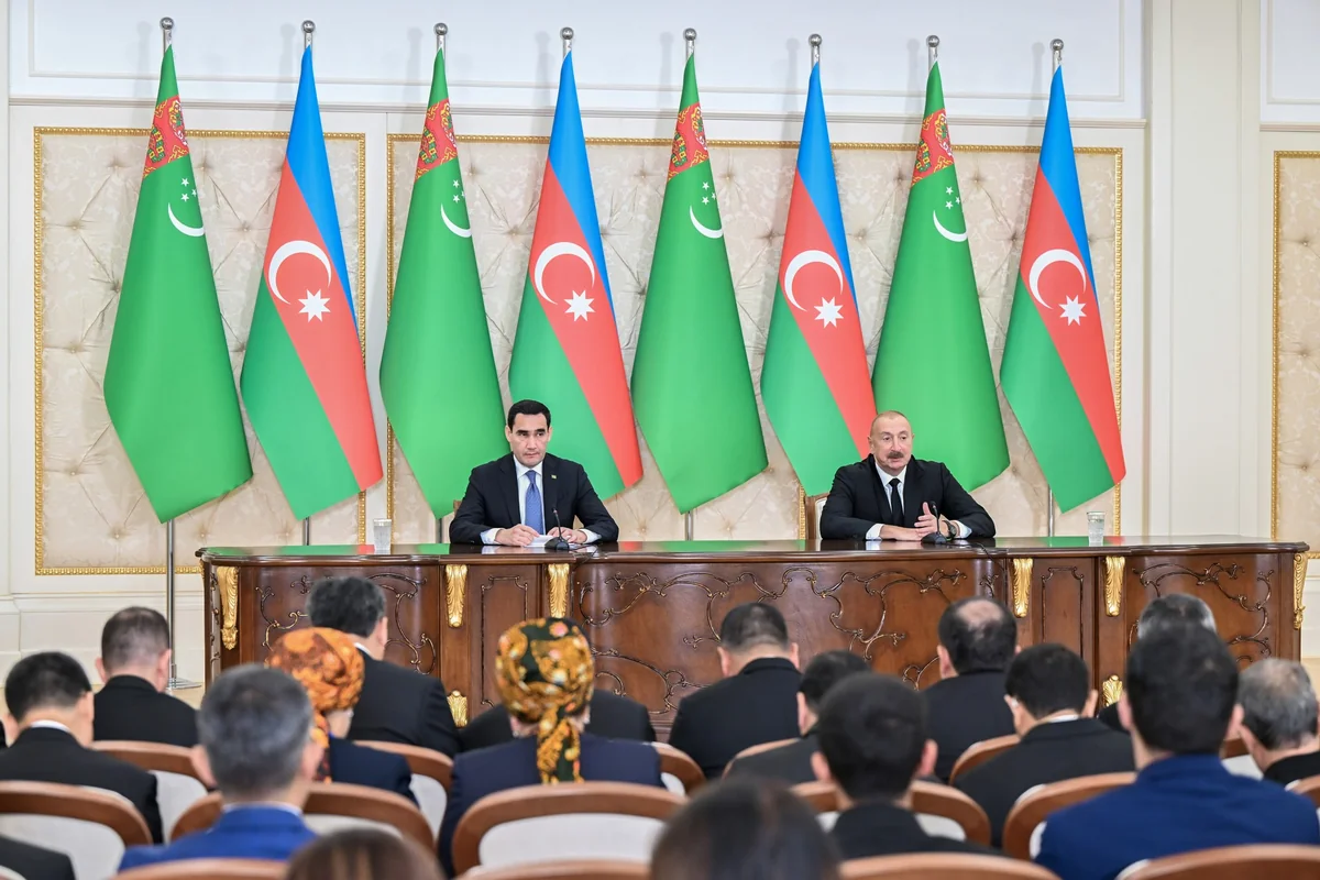Presidents of Azerbaijan and Turkmenistan deliver press statements - UPDATED