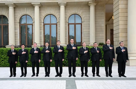 Sərdar Berdiməhəmmədovun Bakıda rəsmi qarşılanma mərasimi olub