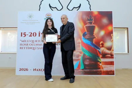 Naxçıvanda Milli Qurtuluş Gününə həsr olunmuş şahmat turnirinin qalibləri mükafatlandırılıb