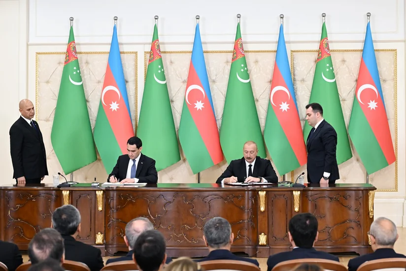Azərbaycan və Türkmənistan 13 sənədi mübadilə edib - YENİLƏNİB