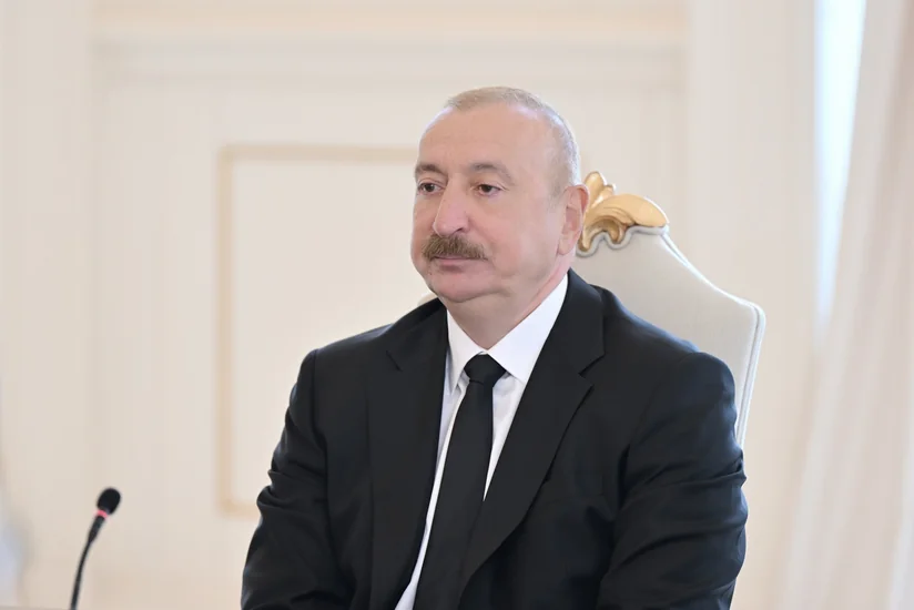 Ильхам Алиев выразил благодарность Бердымухамедову за подаренную Физули мечеть
