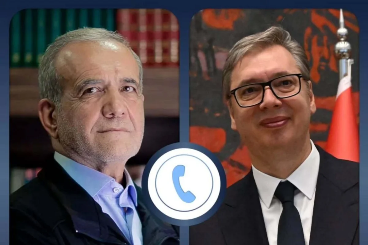 Vucic, Pezeshkian discuss regional tensions by phone