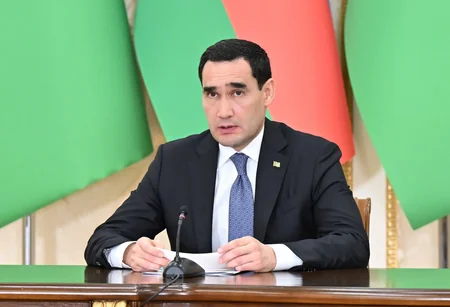 Azərbaycan və Türkmənistan prezidentləri mətbuata bəyanatlarla çıxış ediblər