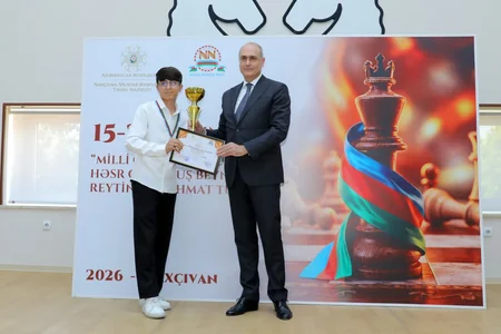 Naxçıvanda Milli Qurtuluş Gününə həsr olunmuş şahmat turnirinin qalibləri mükafatlandırılıb