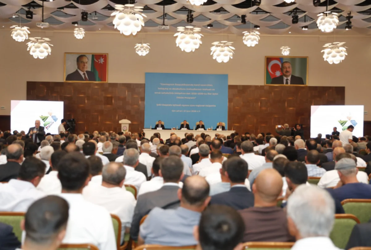 Qaxda aqrar sahədə yeni Dövlət Proqramı ilə bağlı regional müşavirə keçirilib
